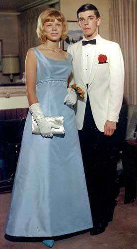 Grad Dance Photo of Barbara Hawkins Rager and Bill Forbes