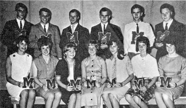 Photo of 1963 Awardees of MRHS Major Letter Award