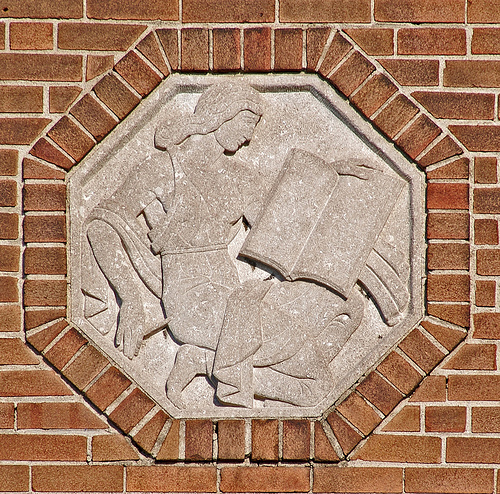 Bas Relief of Reader