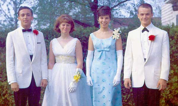 Graduation Dance Photo of Tom Vikander, Mary Brian, Ginny Tatam and Steve Mulhall