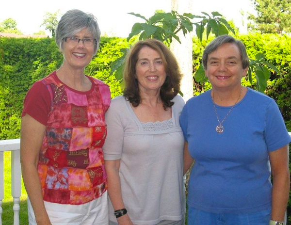 Photo of Heather Young Chambers, Audrey Mittler Korey, and Lyn Deadman