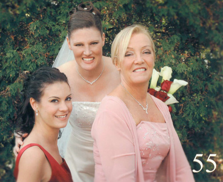 Photo of daughters Kristie and Kelly, and Carolyn - October 20, 2007