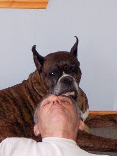 Photo of Tom Vandor and his dog